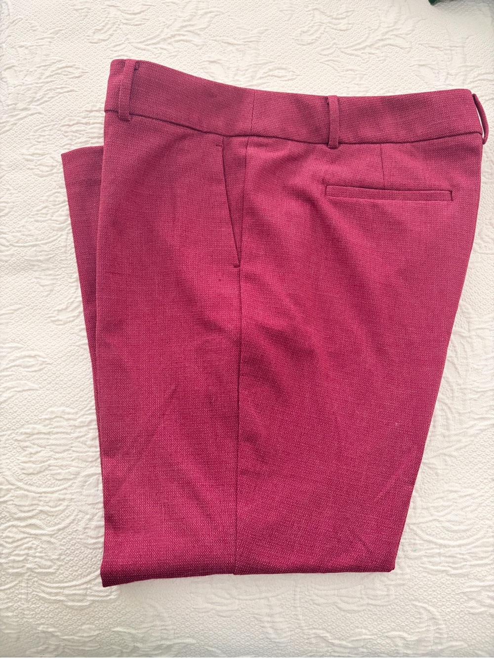LOFT Women's Burgundy Tailored Trousers